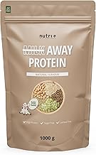 Nutri + Veganes Proteinpulver Neutral - Milk Away Vegan Protein ohne Soja, Sucralose + Süßungsmittel 1 kg - Erbsen Buchweizen Hanf Reis Kürbiskernen