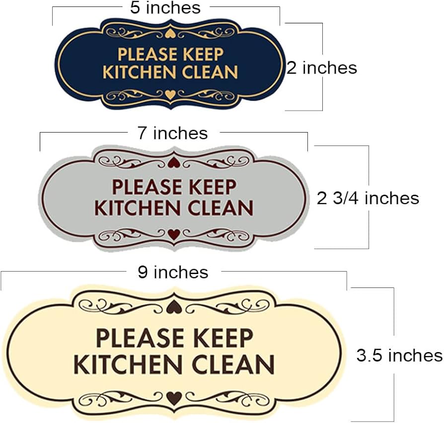 Amazon.com : Signs ByLITA Designer Please Keep Kitchen Clean Sign (Ivory/Dark Brown) - Large : Office Products amazon-com-signs-bylita-designer-please-keep-kitchen-clean-sign-ivory-dark-brown-large-office-products