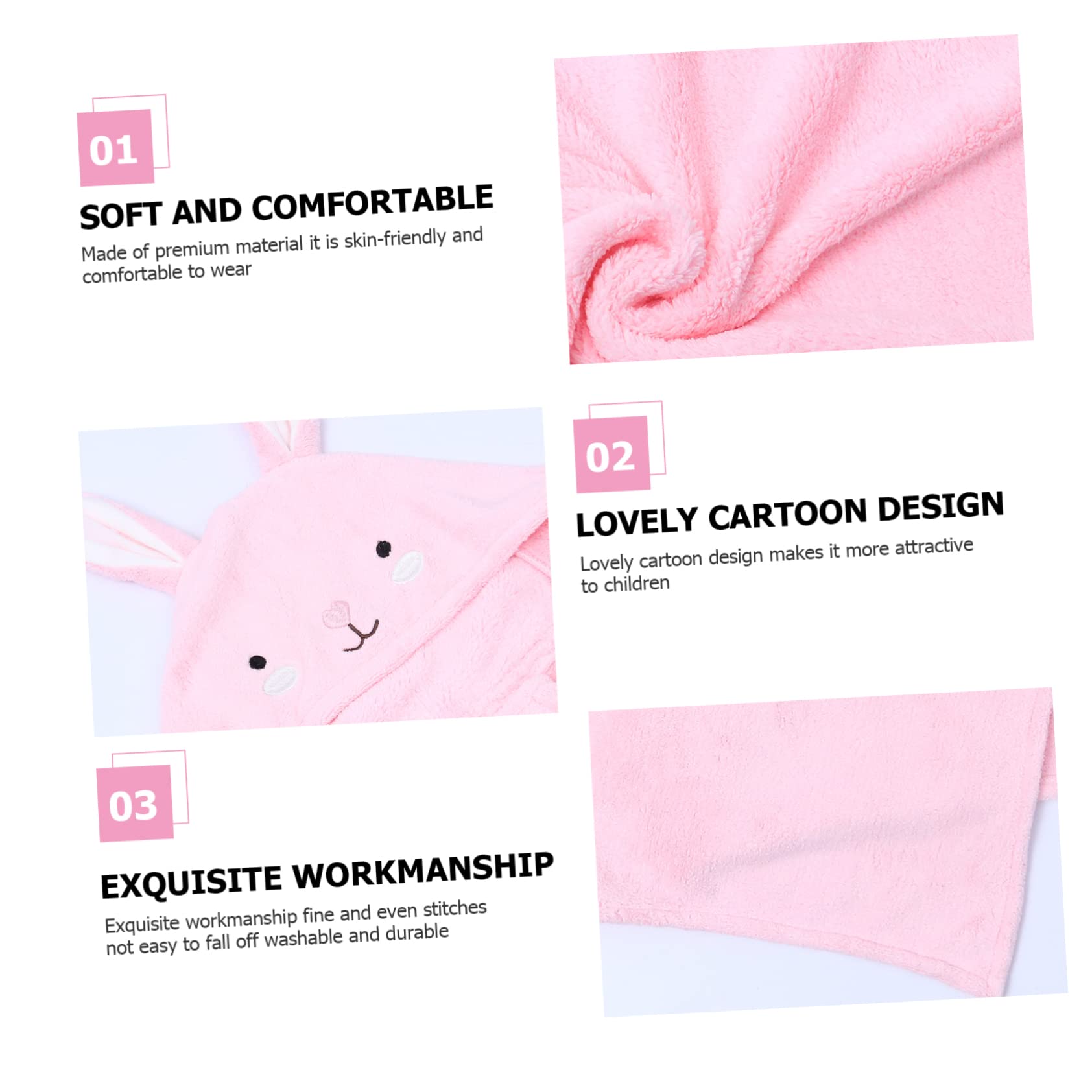 Toalla De Baño Capucha Edredón Envolvente para Recién Nacidos Diseño De y Duradera