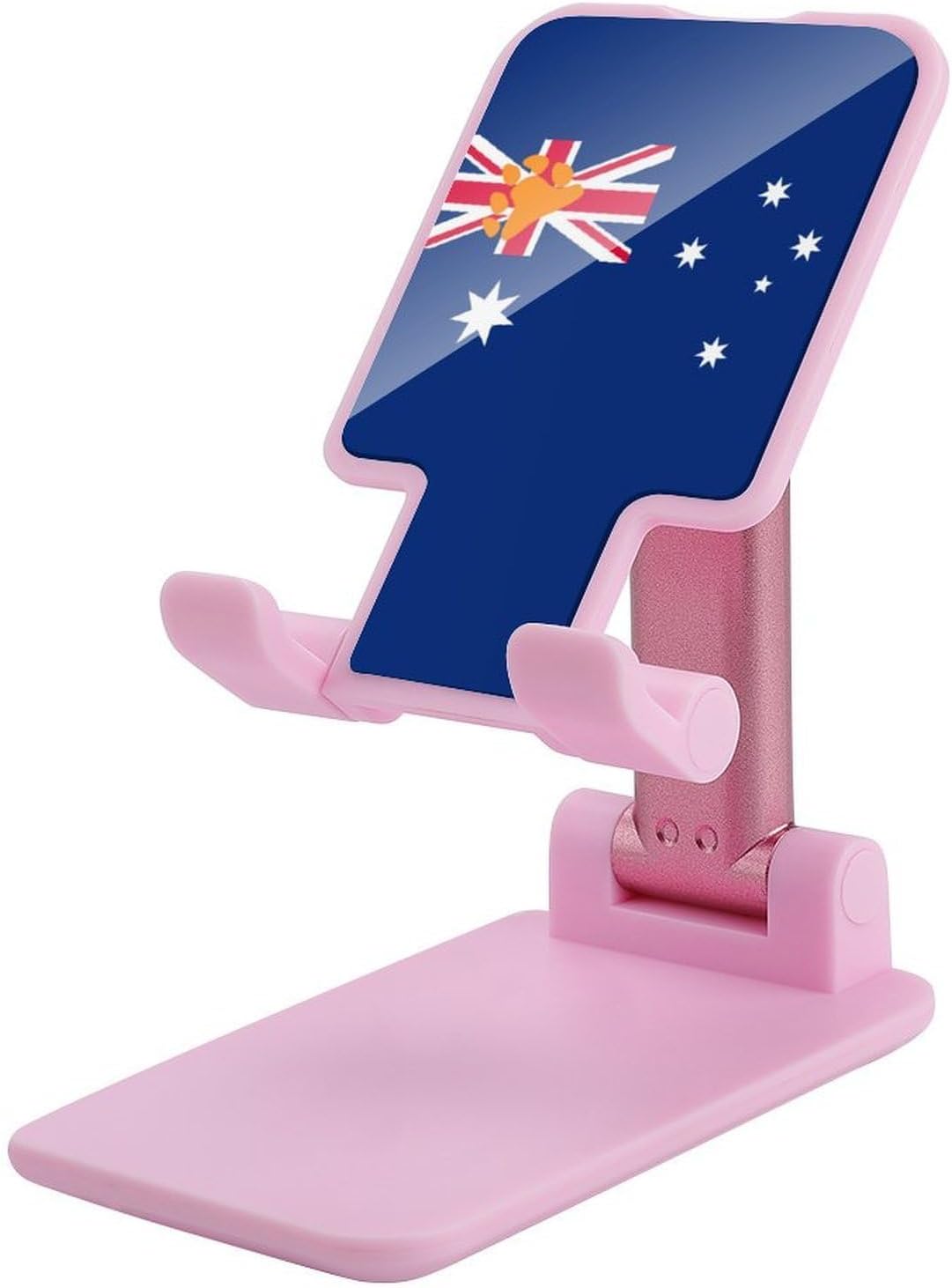 Bear Proud Flag of Australia Plastic Phone Stand with Alloy Base
