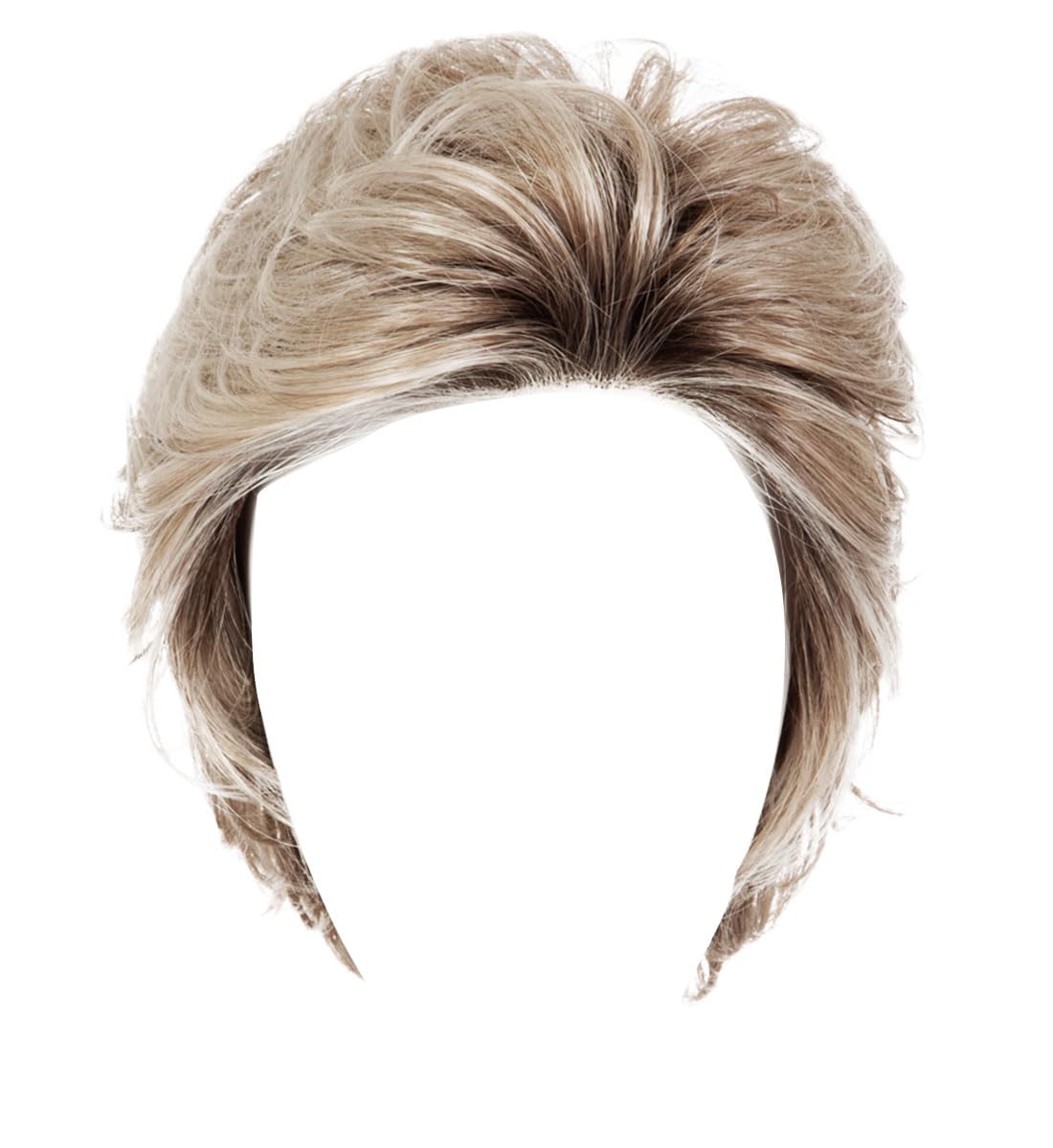 Raquel Welch Curated Cut Short Layered Shag Wig by Hairuwear, Average Cap - SS16/22 SS Iced Sweet Cream