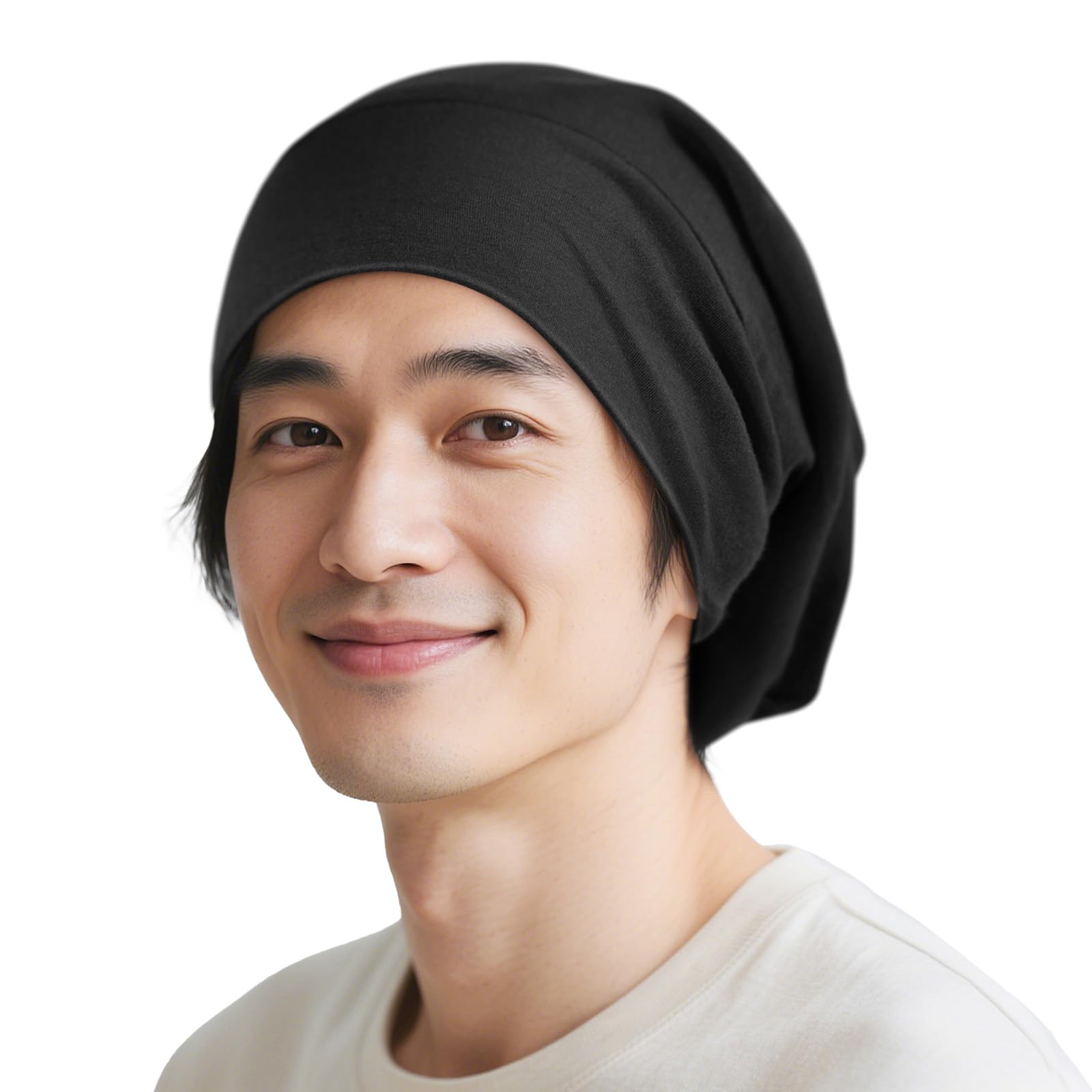 [Fittia] ナイトキャップ メンズ シルク ナイトキャップ 6Aクラス サラサラ神 朝まで脱落なし シルクキャップ ヘアキャップ 枝毛 寝癖防止 保湿美髪 就寝用 誕生日 父の日 プレゼント 黒