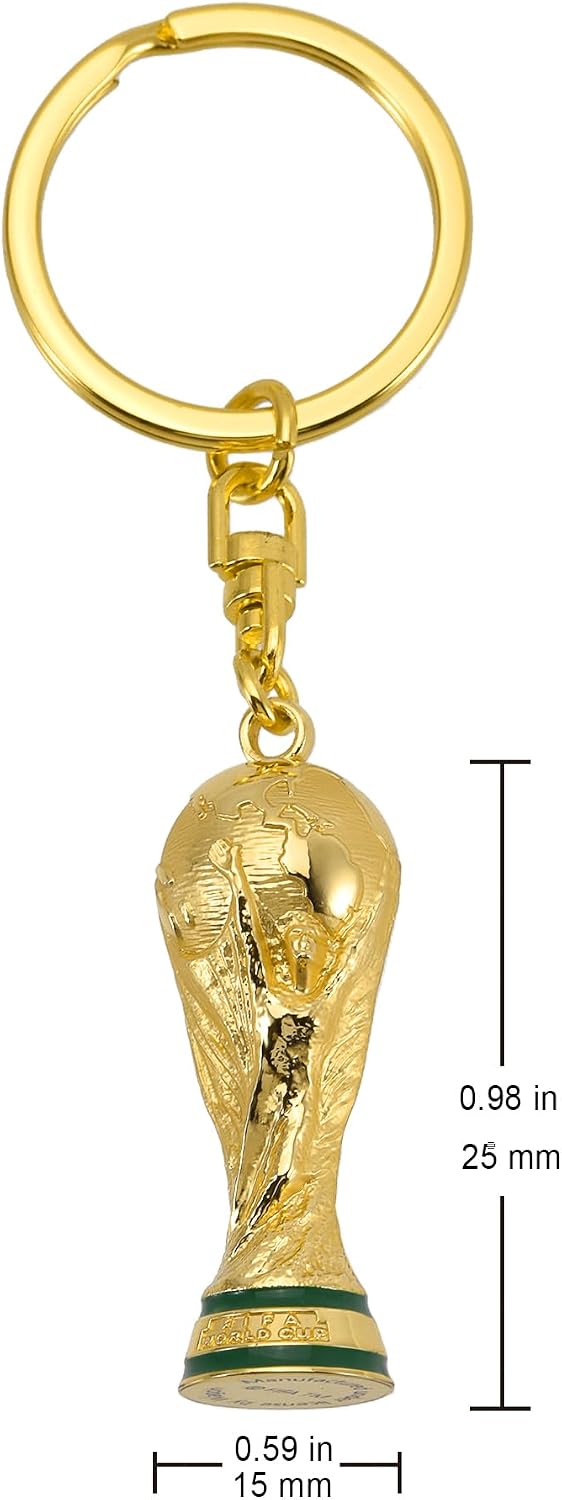 Official FIFA World Cup 2026 Edition 1.7 inch 3D Rotating Trophy Keychain