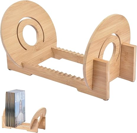 Schallplatten-Regal Bis 300 Alben - 3-stufiger Plattenspieler-Ständer Aus Holz & Metall