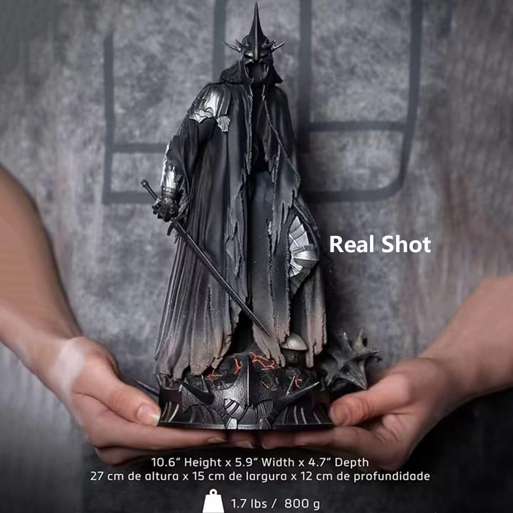 Statuetta del Signore degli Anelli Angmar 3D Azione Re Stregone Figure di Bambole statiche Film Giocattoli periferici Figurine PVC 10,2 Pollici Regali per i Fan del Film