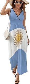 TAIZIYEAH Argentina Flag Sleeveless Dress for Womens Summer Autumn Winter Top S - Buy now