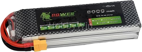 Miniatura 7 de 14.8V 4S 8000mAh 35C LiPO Batería XT60 Enchufe para RC Avión Helicóptero Miltirotor Cámara Drone