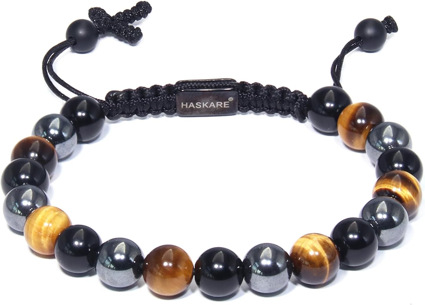 Multi Protecion Gifts for Men - Tiger Eye Black Obsidian Bracelets, Healing Crystal Energy Stone Jewelry, Stuffers for Dad Husband Grandpa, Handmade Birthday Gifts for Him Father's Day Anxiety Relief