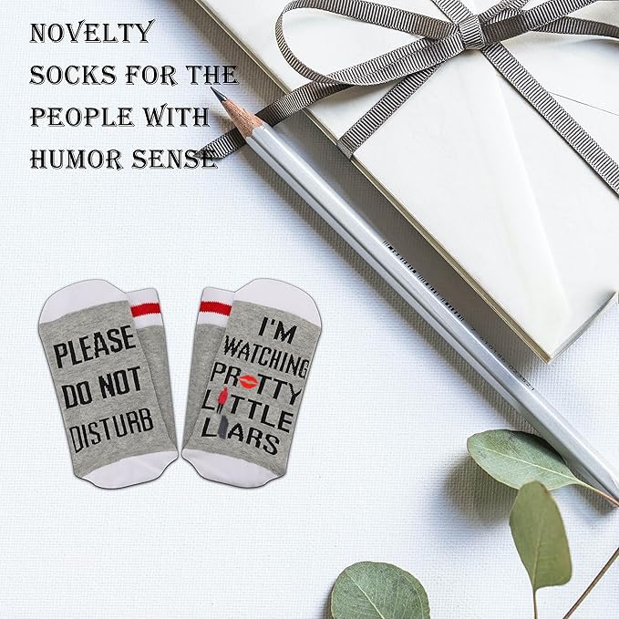 GJTIM 2PAIRS Novelty Suspense TV Show Socks Funny Inspired Gift For Fans4