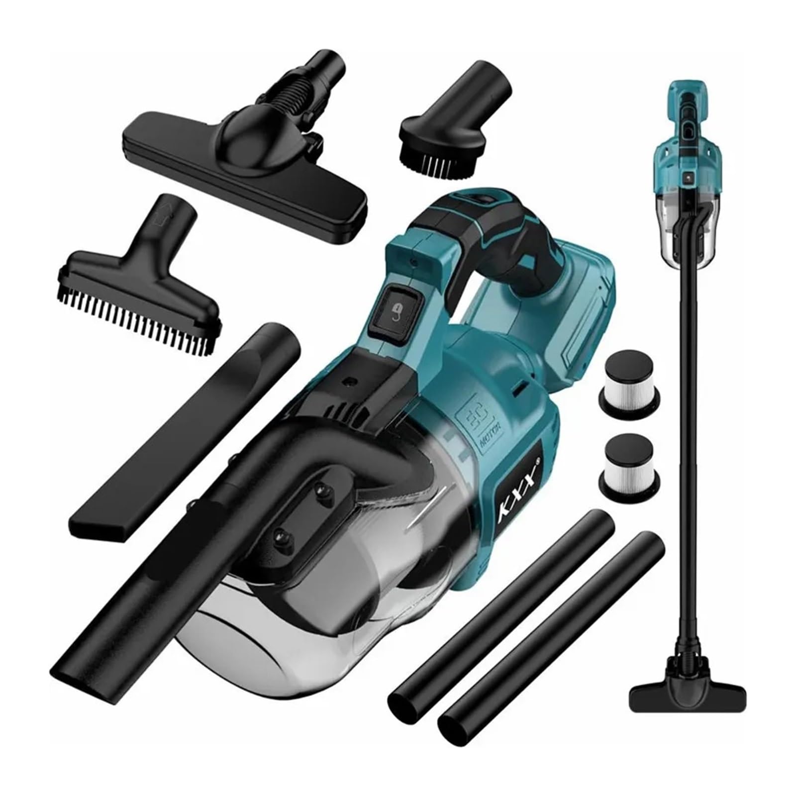 Aspiradora de mano inalámbrica compatible con Makita 18V para polvo