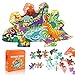 Puzzle Dinosauri Bambini, 105 Pezzi Dinosauro Puzzle Educativi 3 4 5 6 7 8 9 Anni, Giochi Bambini Puzzle, Animal Puzzle Bimbi, Ragazza Ragazzo Regalo Puzzle