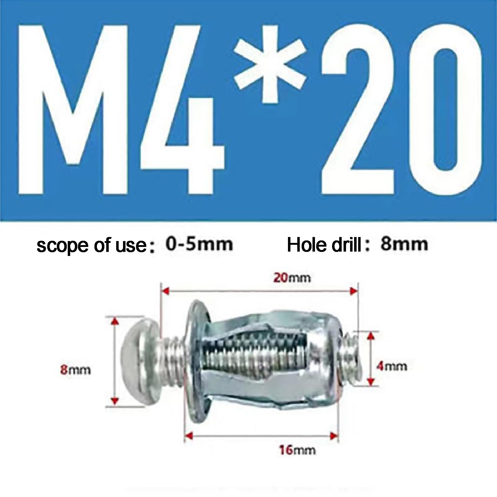 50/100 PCS Dado A Petalo A Forma di Petalo Vite Ad Espansione in Metallo Dadi A Jack con Filettatura Standard Dado Ad Espansione in Acciaio Inossidabile per Pareti Cave Ferro Plastica Metallo Sottile
