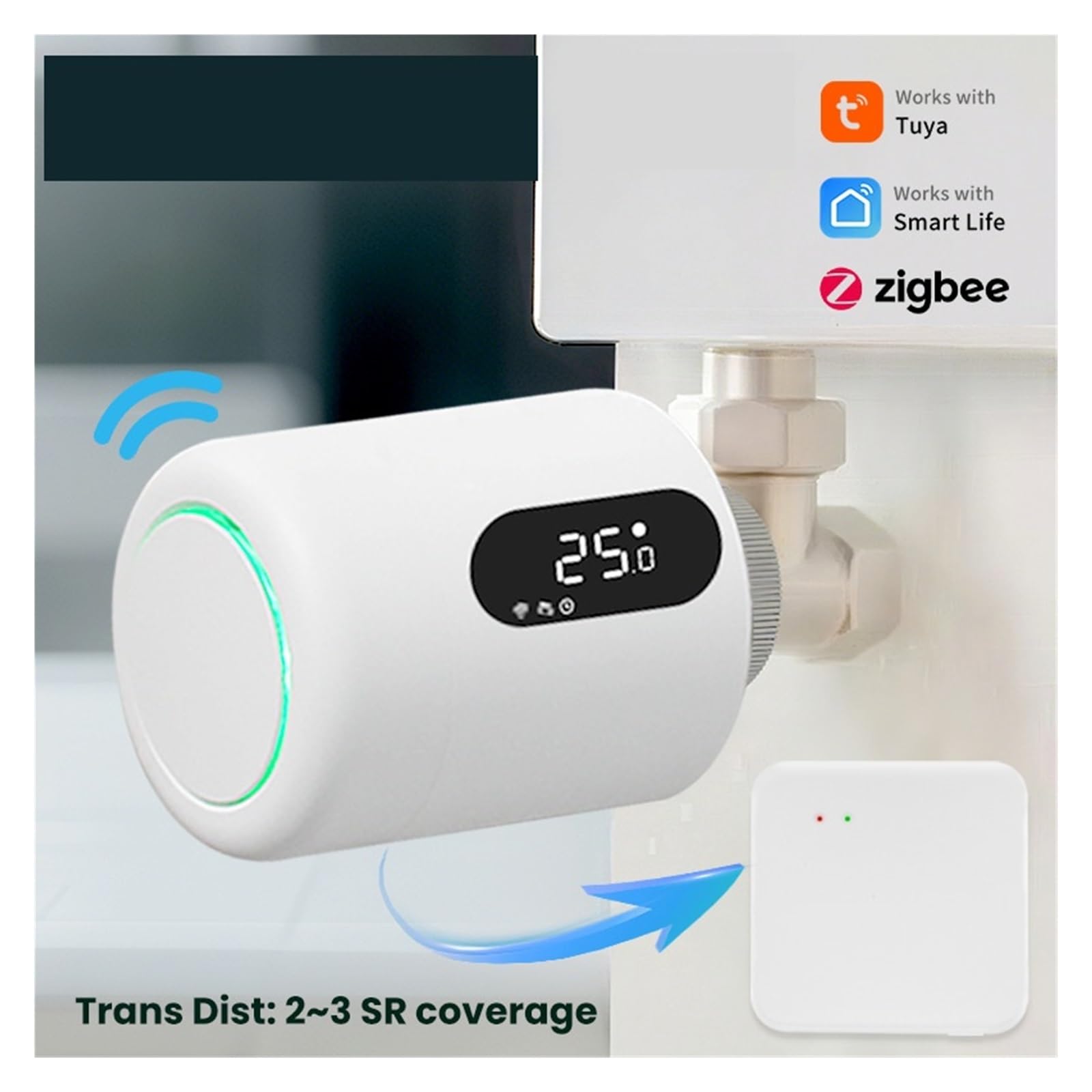 Zawór Termostatyczny Tuya Smart Zigbee3.0 Do Grzejników Z Podłączonym Zaworem Termostatycznym Zigbee(ME173-Zigbee 1pcs)