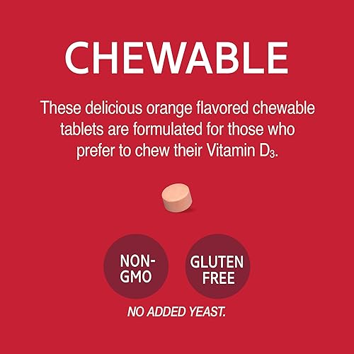 Miniatura 7 de 21st Century Vitamina D 400IU naranja tabletas masticables 110 unidades (paquete de 2)