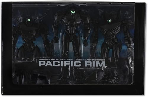 Miniatura 2 de NECA Pacific Rim 2014 SDCC Figura de acción 3 créditos finales Peligro gitano, tifón carmesí y delantero Eureka
