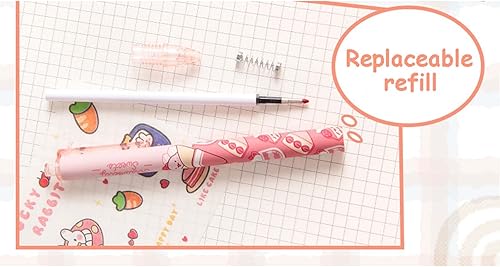 Miniatura 7 de MLAFE Bolígrafo de gel kawaii lindo y creativo, paquete de 30 bolígrafos de agua negros, bolígrafo Kawaii, bolígrafo de oficina, lindo material