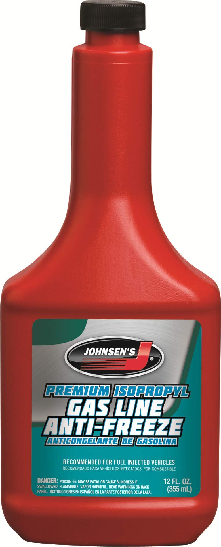 Johnsen's 2962 Premium Isopropyl Gas Line Anti-Freeze - 12 oz.