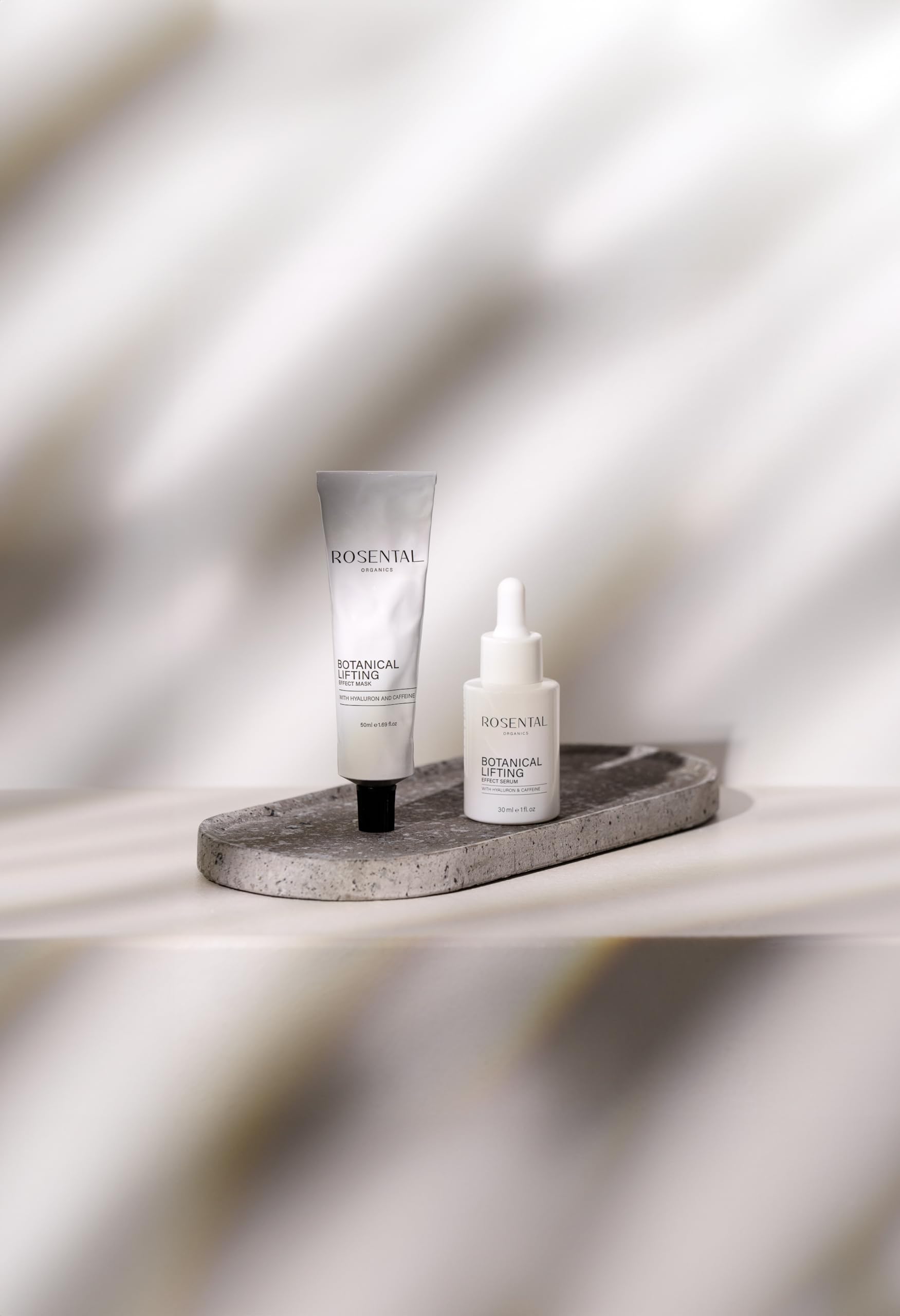 ROSENTAL ORGANICS Botanical Lifting Effect Duo Set Anti-Aging Serum Maske Hyaluron Koffein Made in Germany