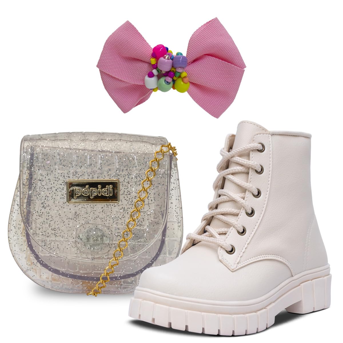 Kit Bolsa Presilha E Coturno Bota Infantil Salto Tratorado Feminino Menina K07 em promoção! Veja a oferta e mais achadinhos de Botas & Galochas Infantis 2 Hoje é o melhor dia para comprar Kit Bolsa Presilha E Coturno Bota Infantil Salto Tratorado Feminino Menina K07 com aquele preço maroto! Promoção! Aproveite a oferta! 2