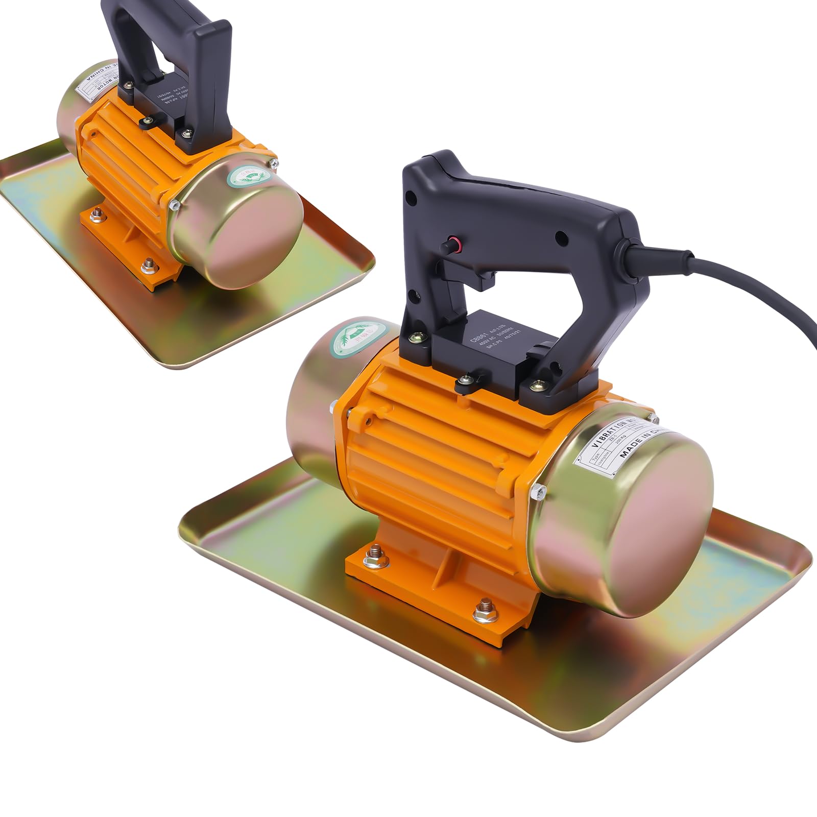 Compressore per calcestruzzo, vibratore piatto per calcestruzzo, 250 W, 3500 giri/min, 200 kg, piccolo vibratore per calcestruzzo, cazzuola in rame puro, vibratore per pavimenti in piastrelle,