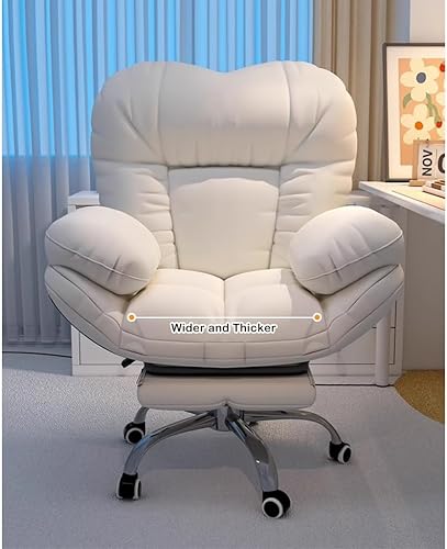 Miniatura 2 de Silla reclinable gris oscuro para juegos, silla de escritorio para oficina en casa con elevador, cómodo sillón para sala de estar y dormitorio