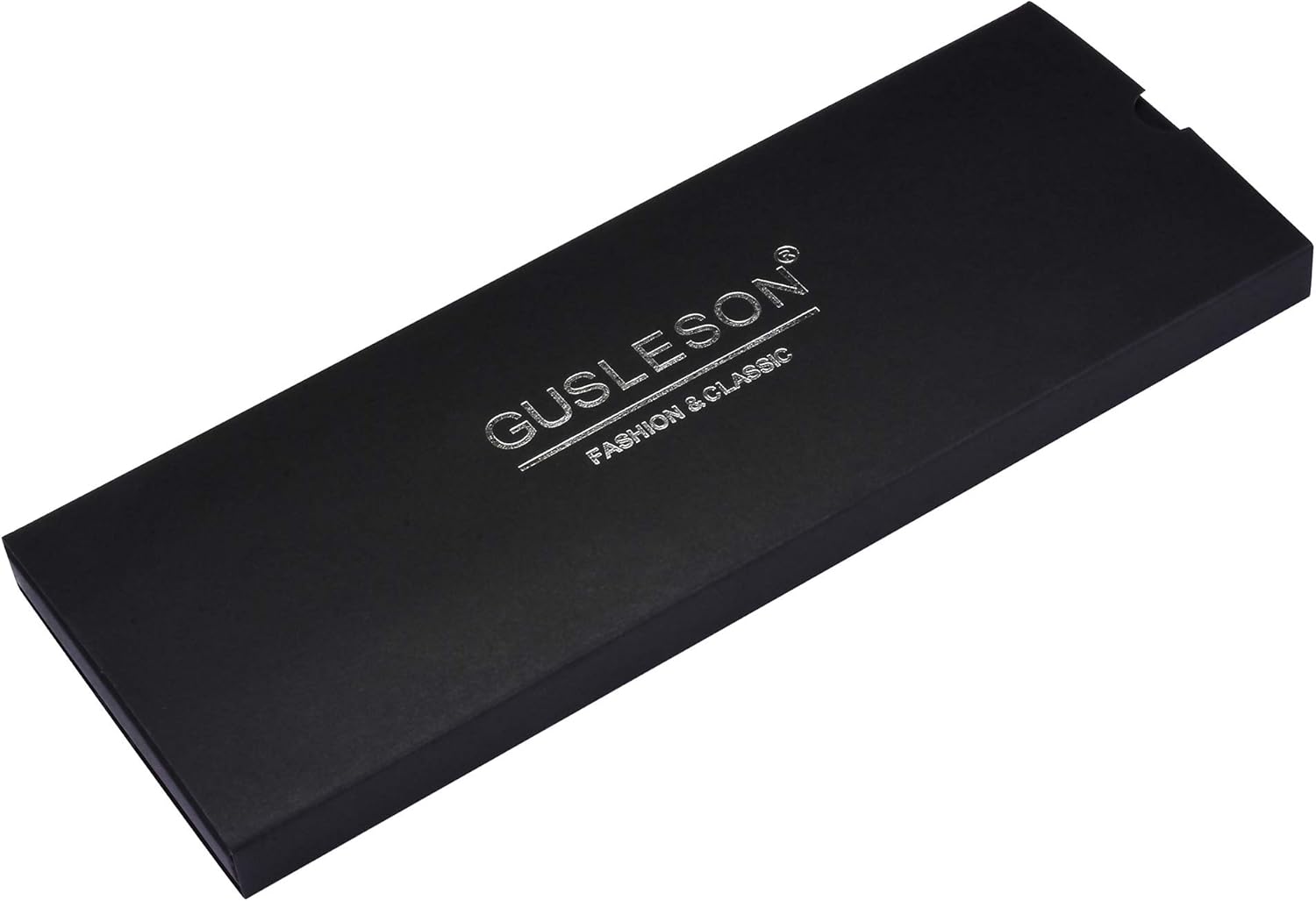 GUSLESON 2.4" Slim Necktie and Handkerchief Set For Men Solid Skinny Tie Set - Image 4