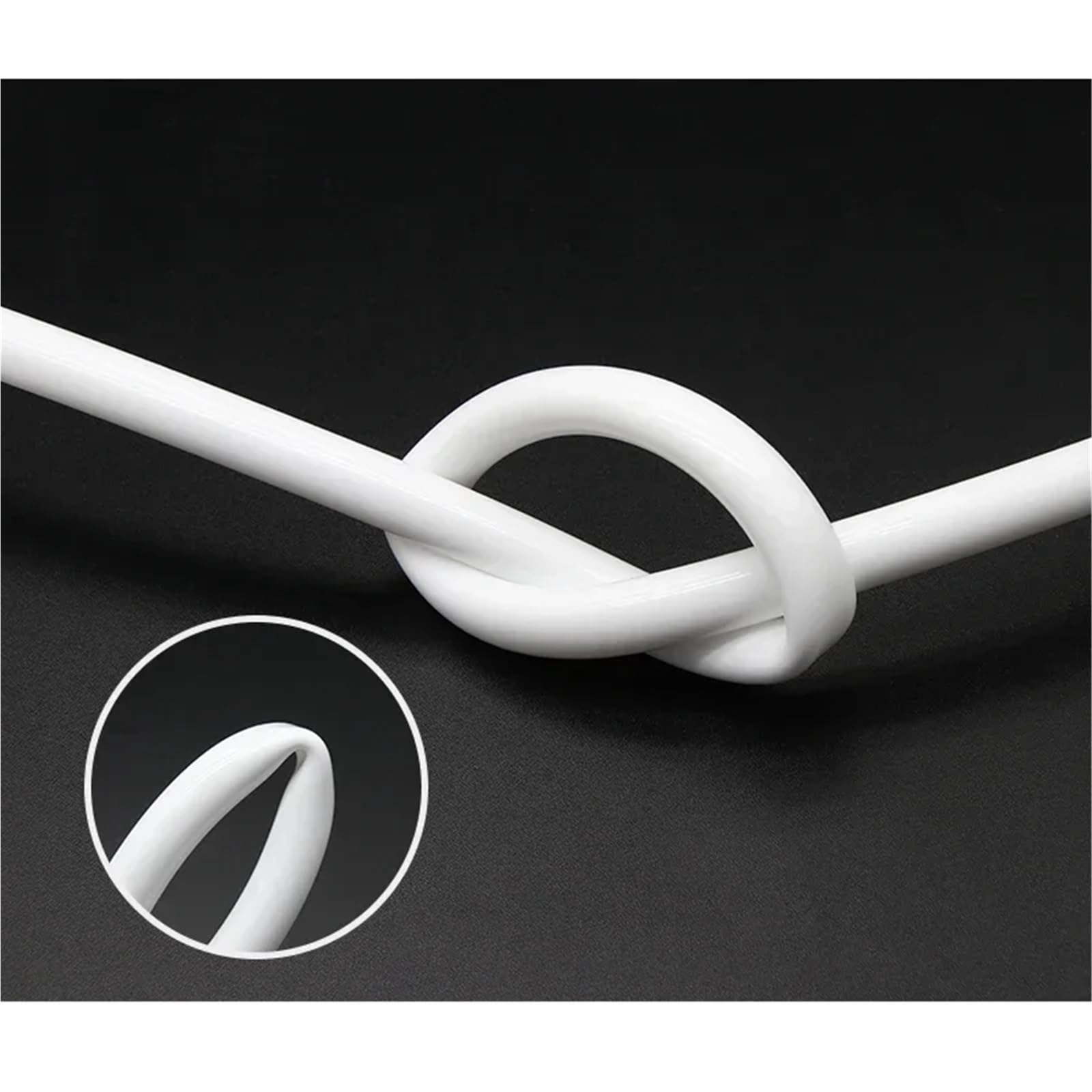 Tubo de silicona blanco 1/3/5/10M ID 0,5~32mm manguera agua tubo Flexible resistente a altas temperaturas