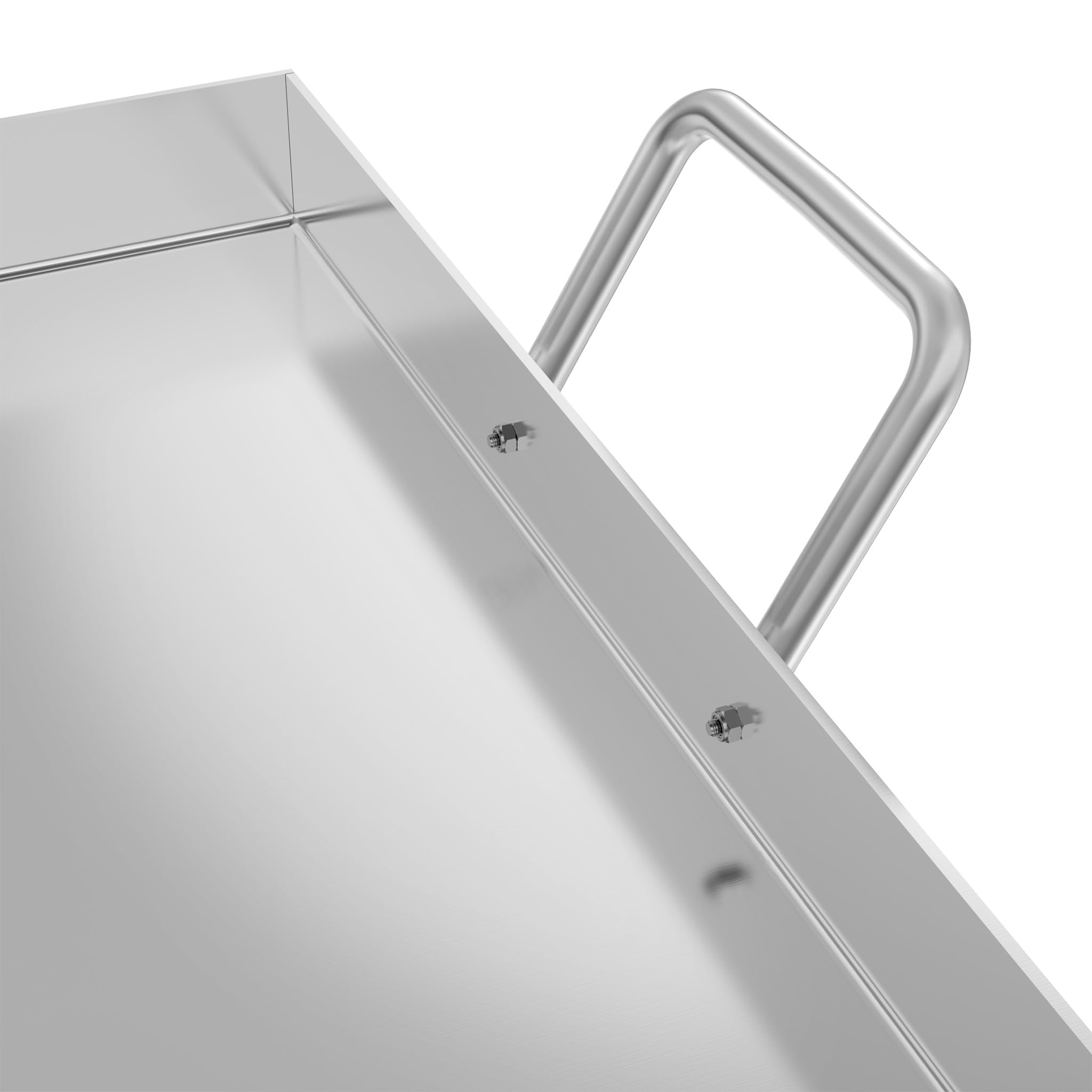 YUENFONG Piastra per griglia, 54 x 41 x 7 cm, in acciaio inox, con scarico per il grasso e maniglia, universale, con piastre, spatola e raschietto, per barbecue a gas e barbecue a carbone