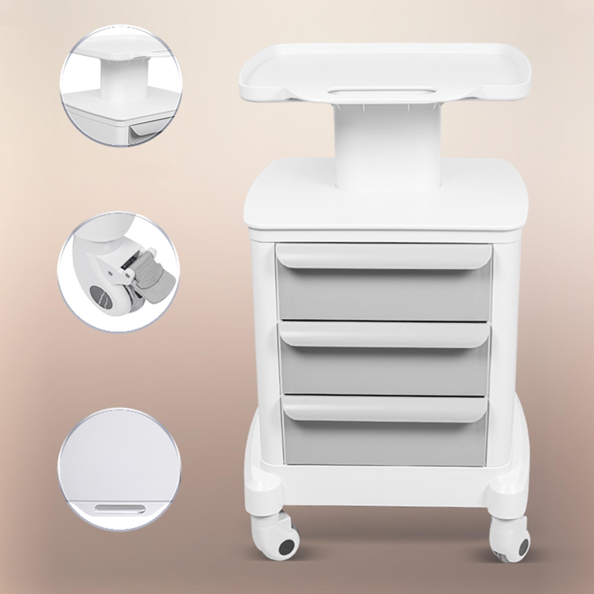 Carrello Professionale con cassetti Carrello Medico con Ruote Carrello con rotelle Carrello Artistico Carrello Medico Carrello di Bellezza per casa Camera da Letto Salone Laboratorio Ospedale