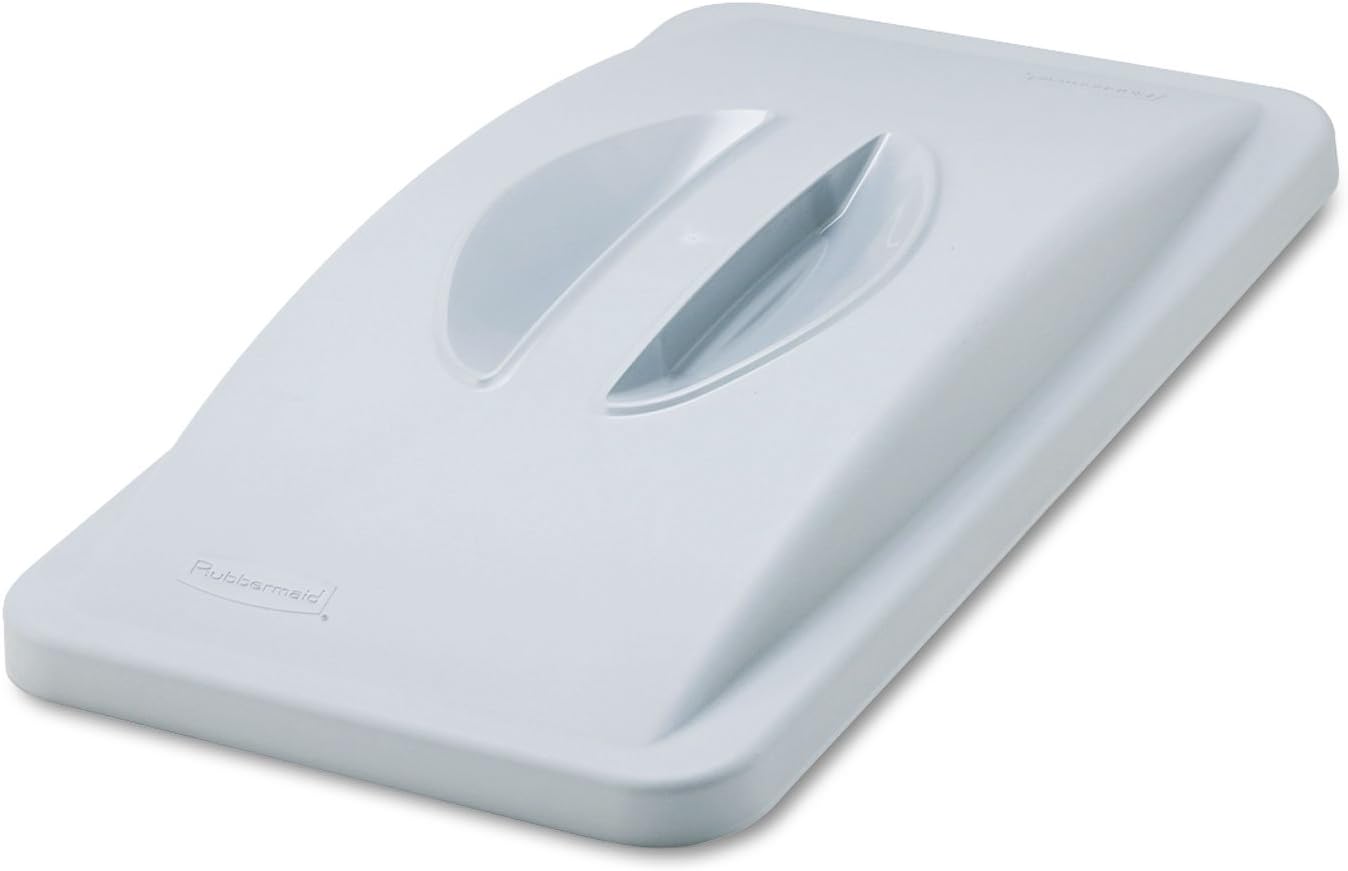 Rubbermaid - Handle Top Lid for Slim Jim Recycling Container, 20-3/8 x 11-3/8", Plastic, Gray