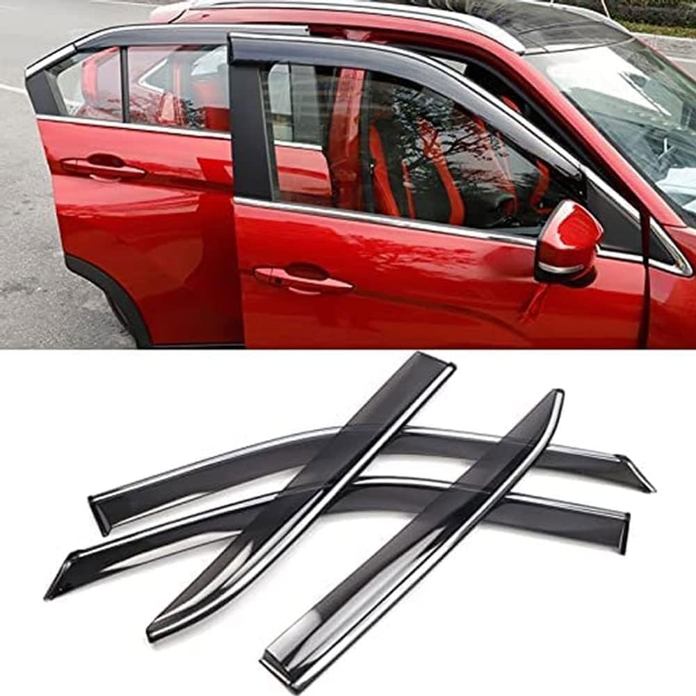 Fengxh Normal 4Pcs Smoke Tint Car Window Deflectors For Mitsubishi Eclipse Cross 18–20