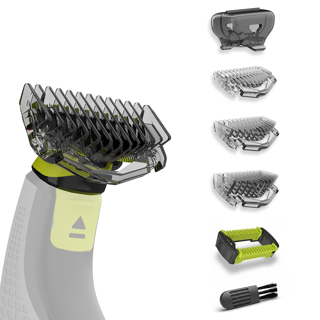 Guards Kit,1/3/5mm Guide Combs and Protective cap Fit for Philips Norelco OneBlade Handles-image-29