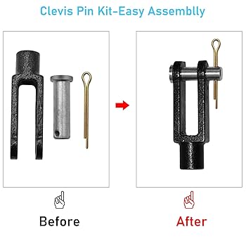 Aramox Manual Adjustable Master Cylinder Rod Kit Eyelet And Clevis Set Cylinder Rod Kit Replacement For 1950u20111970