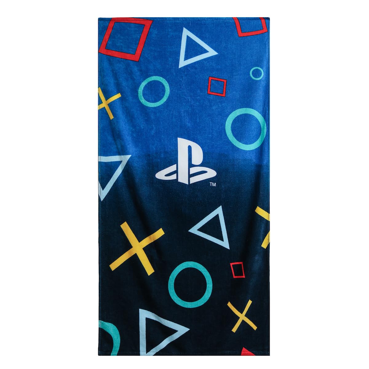 Character World Official PlayStation Towel | Super Soft Feel PS5 Gaming Design | Perfect for Home Bath Beach & Swimming Pool | One Size 30 x 59” |