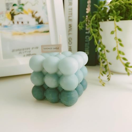 Miniatura 3 de Velas perfumadas, 2 velas de cubo de burbujas de cera de soja hechas a mano, ideales para bodas, ceremonias de propuestas y decoración del hogar,