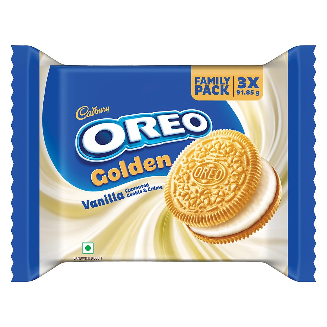 Cadbury Oreo Golden Vanilla Flavour Creme Sandwich Biscuit, 275.55 g-image-41