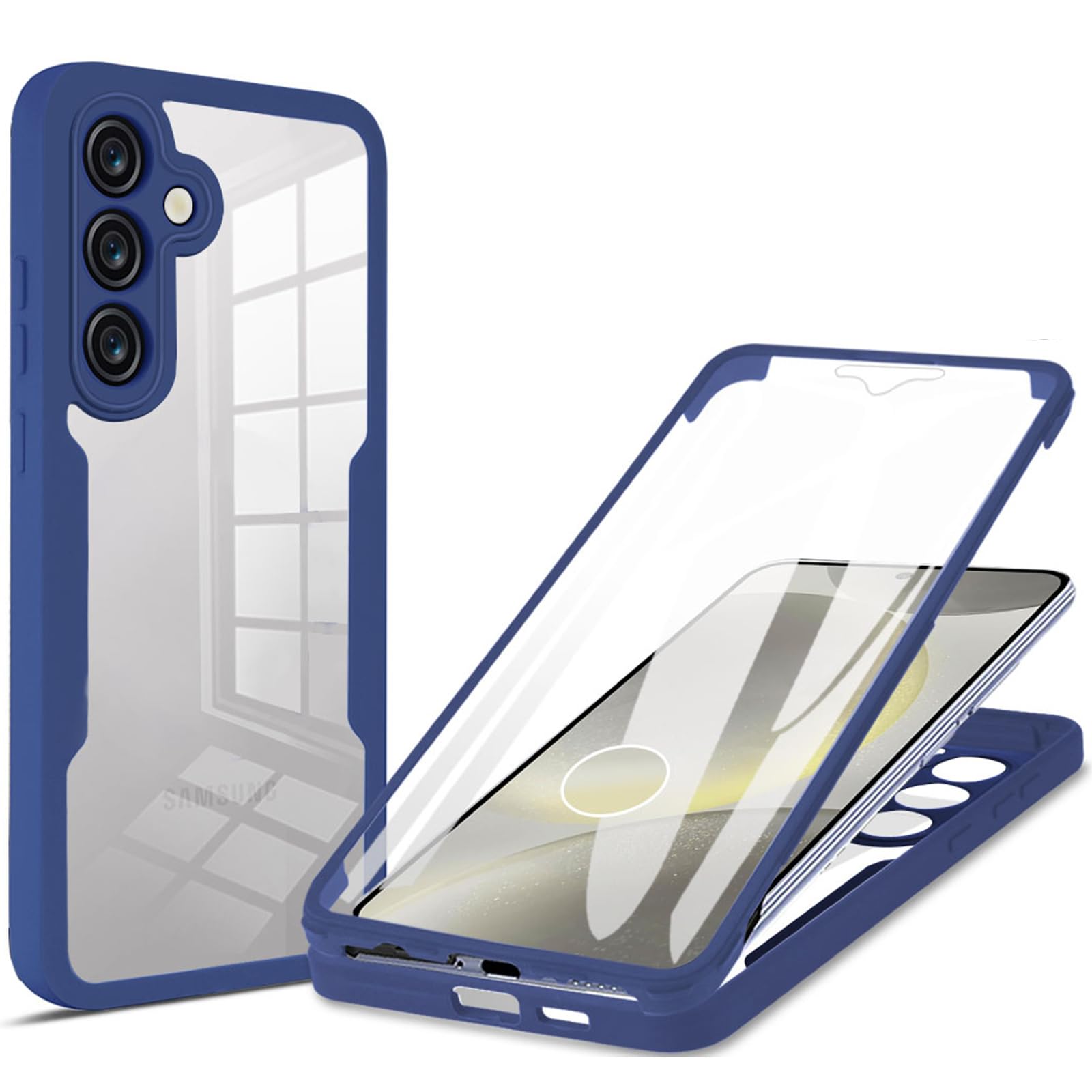 Protection intégrale coque Samsung S25 Plus robuste double couche premium - 8