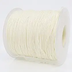 Corda de nylon de 0,8 mm, corda de pulseira forte de 100 metros, cordão de nylon durável para fazer joias, pulseiras, miçangas, colares, trança de rabo, sinos de vento e artesanato