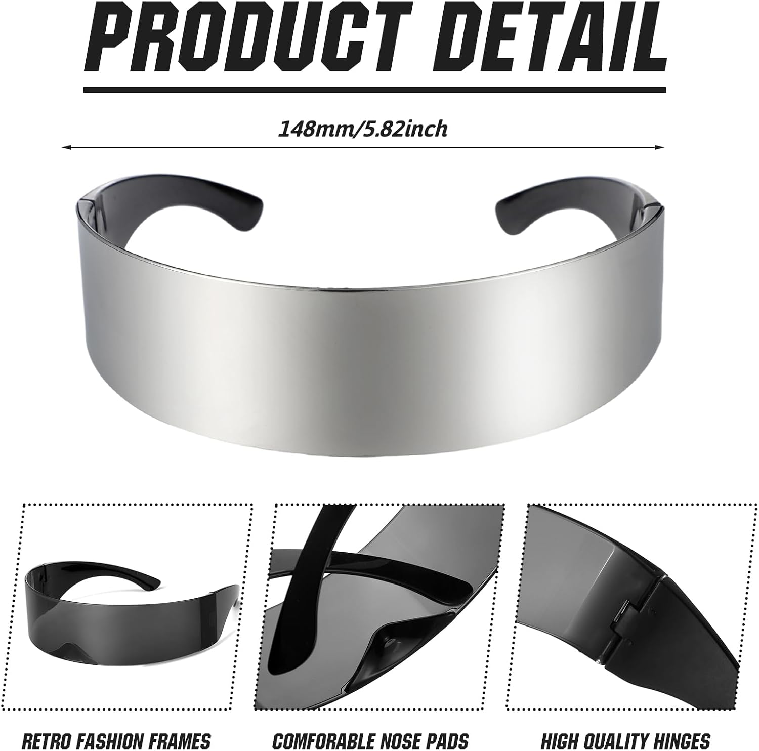 12 Pairs 80s Futuristic Narrow Cyber Visor Sunglasses Futuristic Shield Sunglasses Glasses Accessories for Costume Cosplay