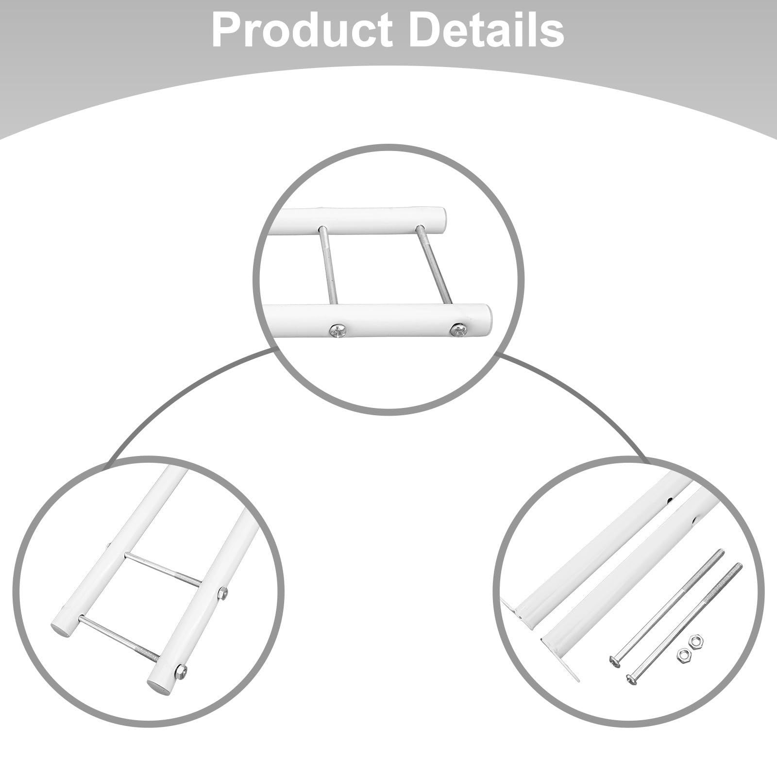 Supports De Radiateurs Au Sol Support de sol pratique radiateur blanc 10cm/15cm/20cm 2 pièces Installation facile en acier à faible teneur carbone(20CM)
