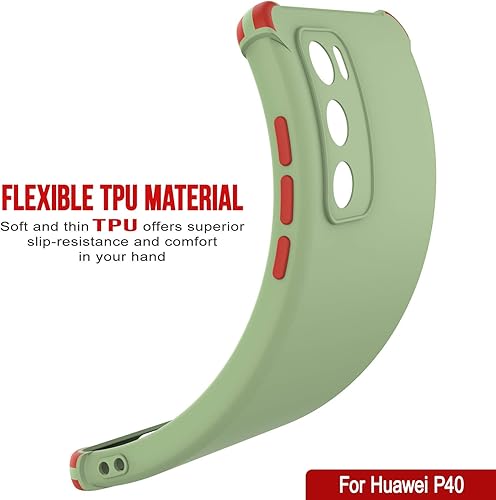 Miniatura 17 de Punkcase Diseñada para Huawei P40 [Serie Sunshine] Funda protectora y ligera de TPU con esquinas de absorción de golpes compatible con Huawei P40