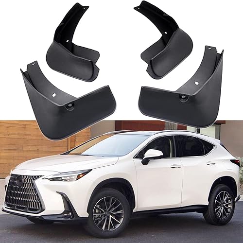 Guardabarros para guardabarros con solapas de barro para automóvil compatible con Lexus NX 250 350 350h 450h+ 2022 2023