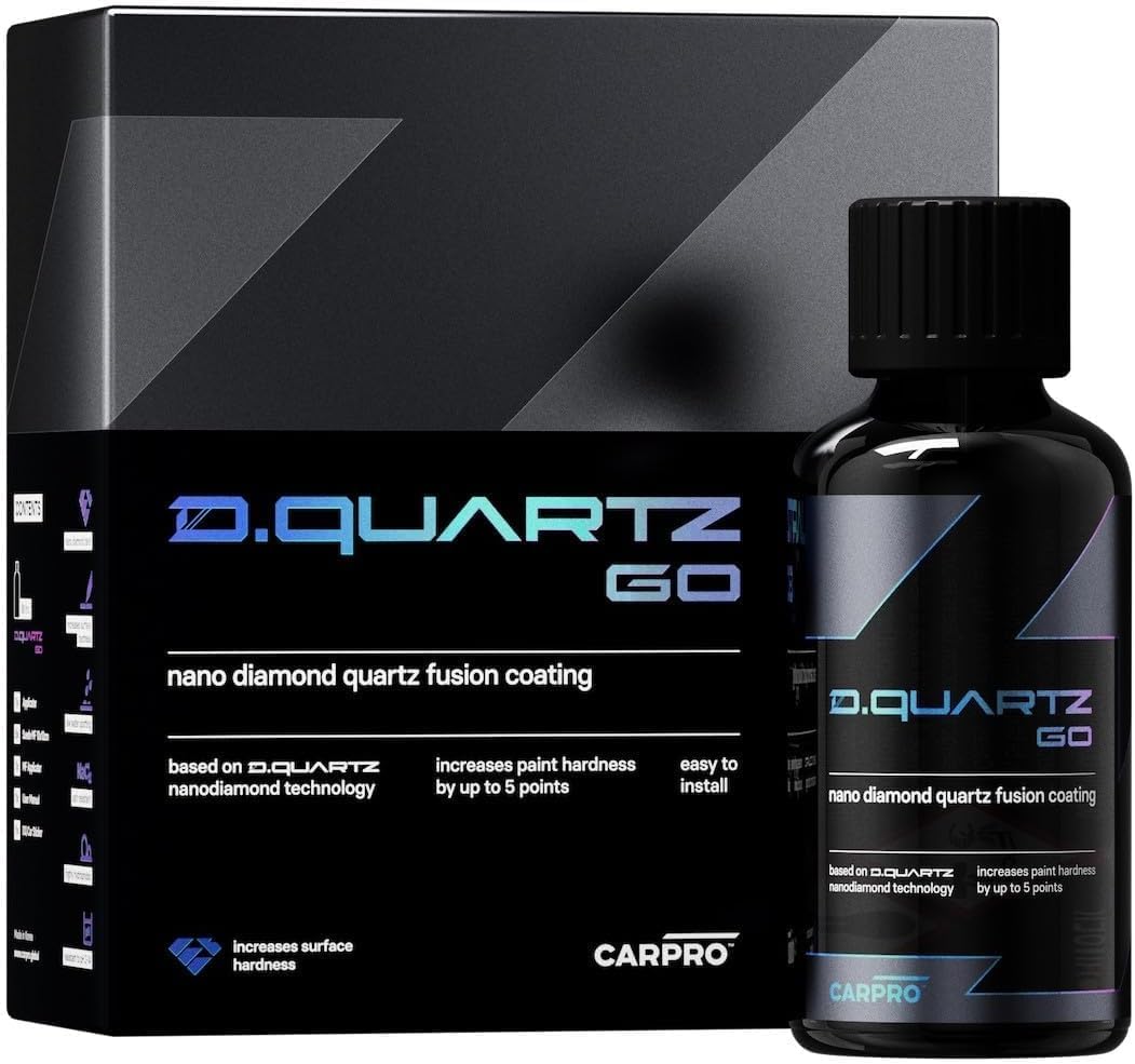 DQUARTZ GO Nano Diamond Quartz Fusion Coating: Ceramic Coating for Cars, Professional-Grade Coating in DIY Package, Increase Surface Hardness - (50ml Kit)