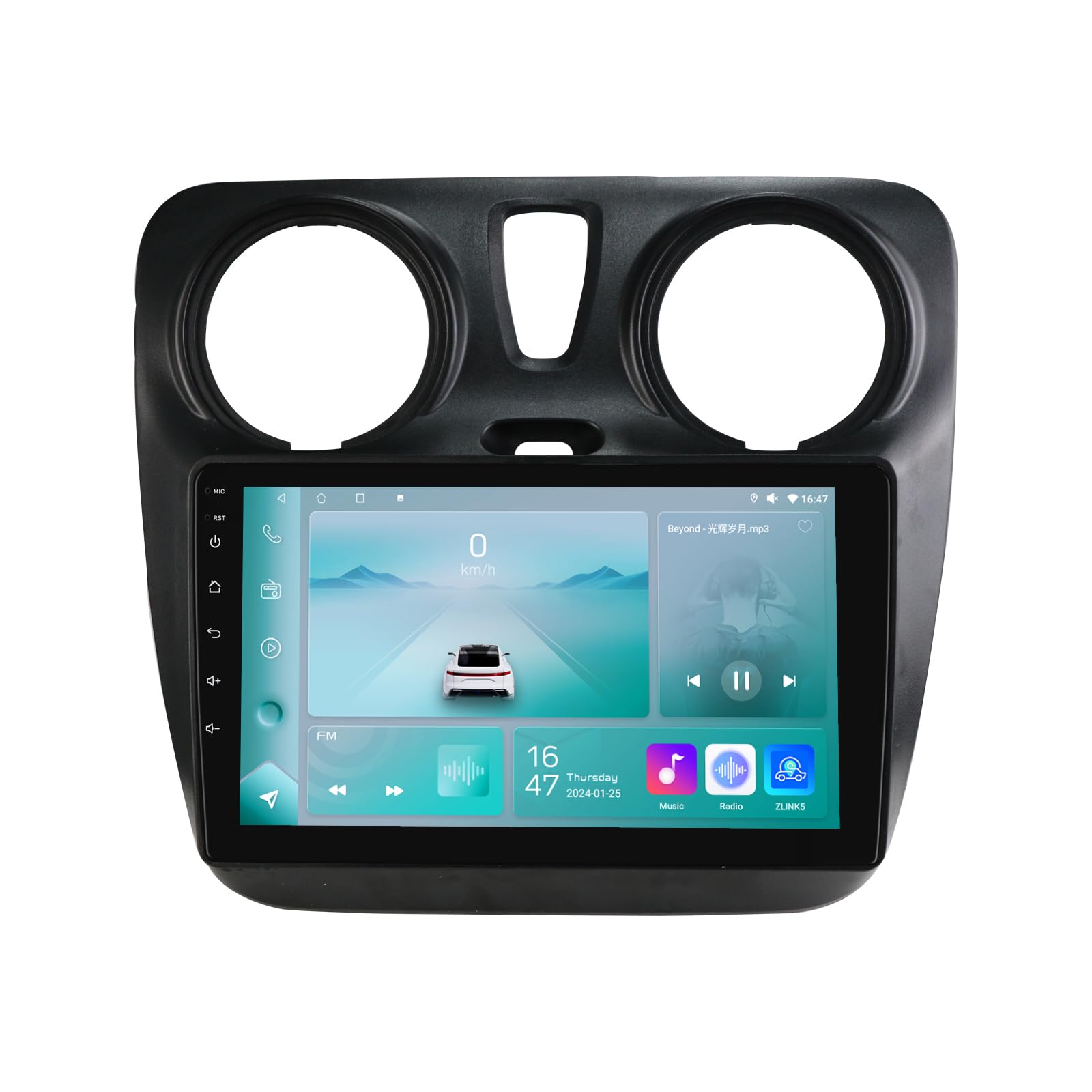 Ossuret Autoradio para Renault Lodgy Dacia Dokker (2012-2021), 9 Zoll Android 13 Pantalla Táctil 2+32GB Navegación GPS con Carplay Android Auto WiFi Bluetooth USB Control del Volante