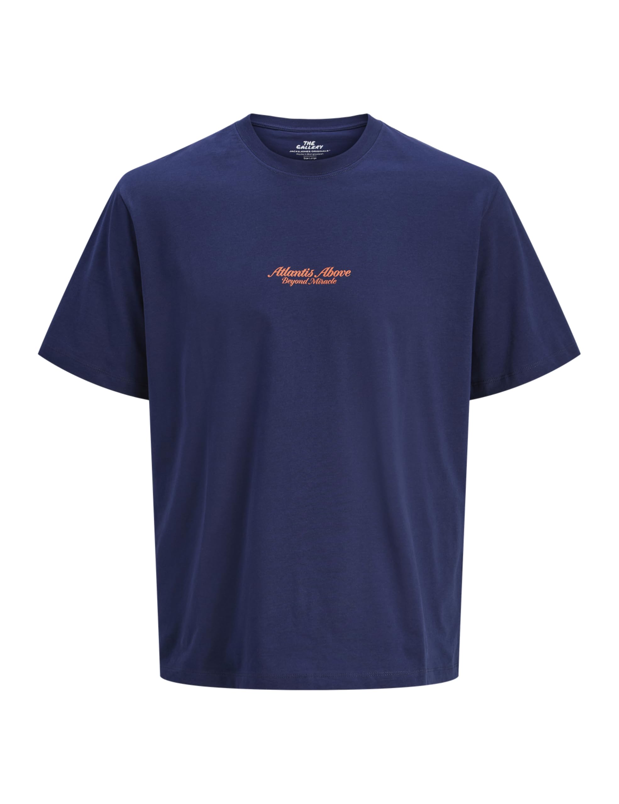 JACK & JONES Jorparallel Tee SS Crew Neck Tg, Ocean Cavern, L