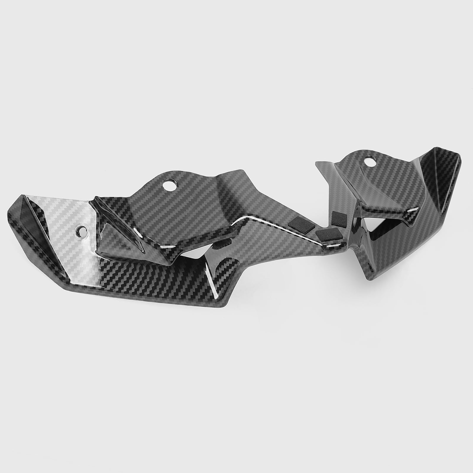 WOOGA Spoiler anteriore moto per Ka&wa&sa&ki Z900 Z 900 Z-900 Accessories 2020 2021 2022 2023 2024 Sport Downforce Spoiler Forntal nudi deflettore ala (Aspetto in carbonio)