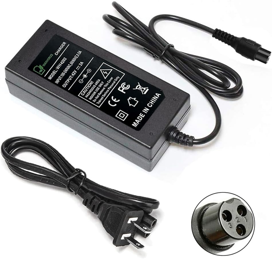 42 V 2A battery charger for 36V lithium scooter battery, 8 mm 3 mm pruging connector adapter 2 61RAi12zDWL. AC SL1009