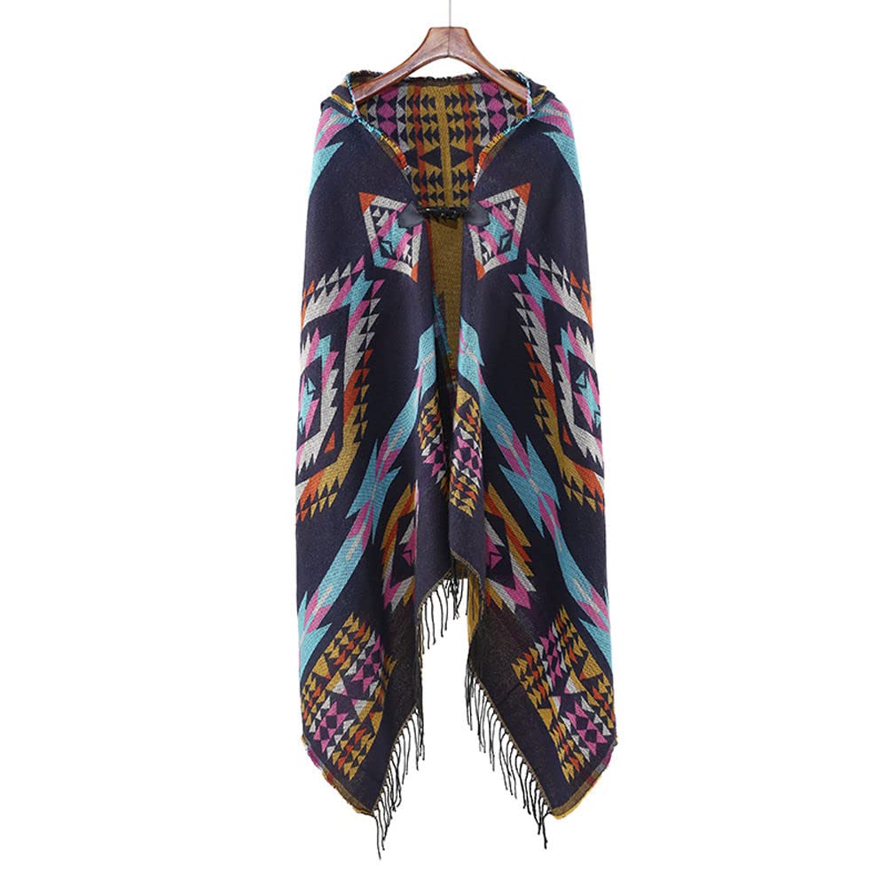 Châle tricoté pour femme casual d'automne-hiver modèle robe E