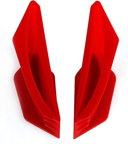 Miniatura 10 de Fydun - Aleta de motocicleta, aleta de carenado de motocicleta, ala aerodinámica, 1 par, kit negrorojo (opcional) apto para Honda para Yamaha para