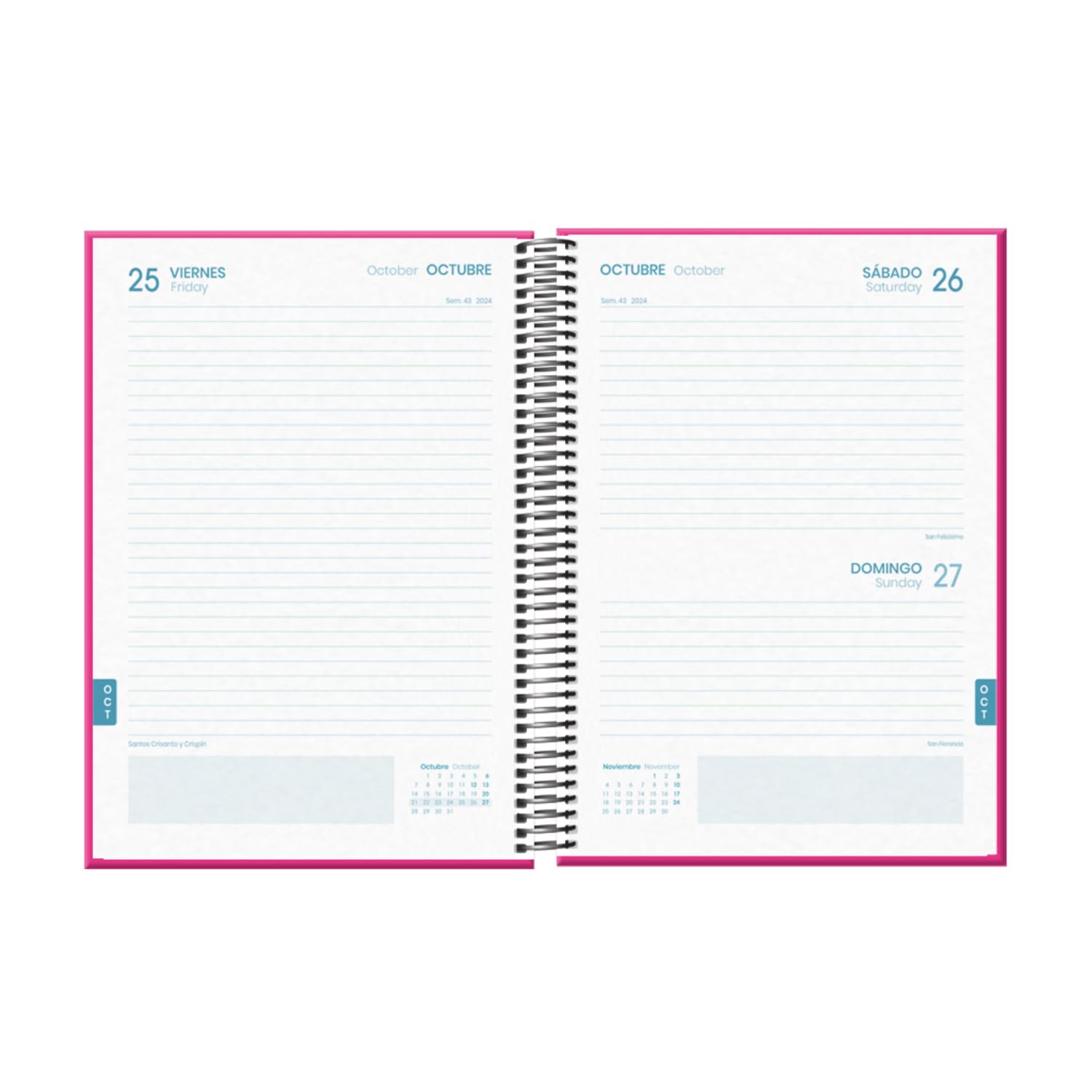 Dohe - 2025 Catalan Diary – Day By Page, Size A5 (14 X 20 C), 12